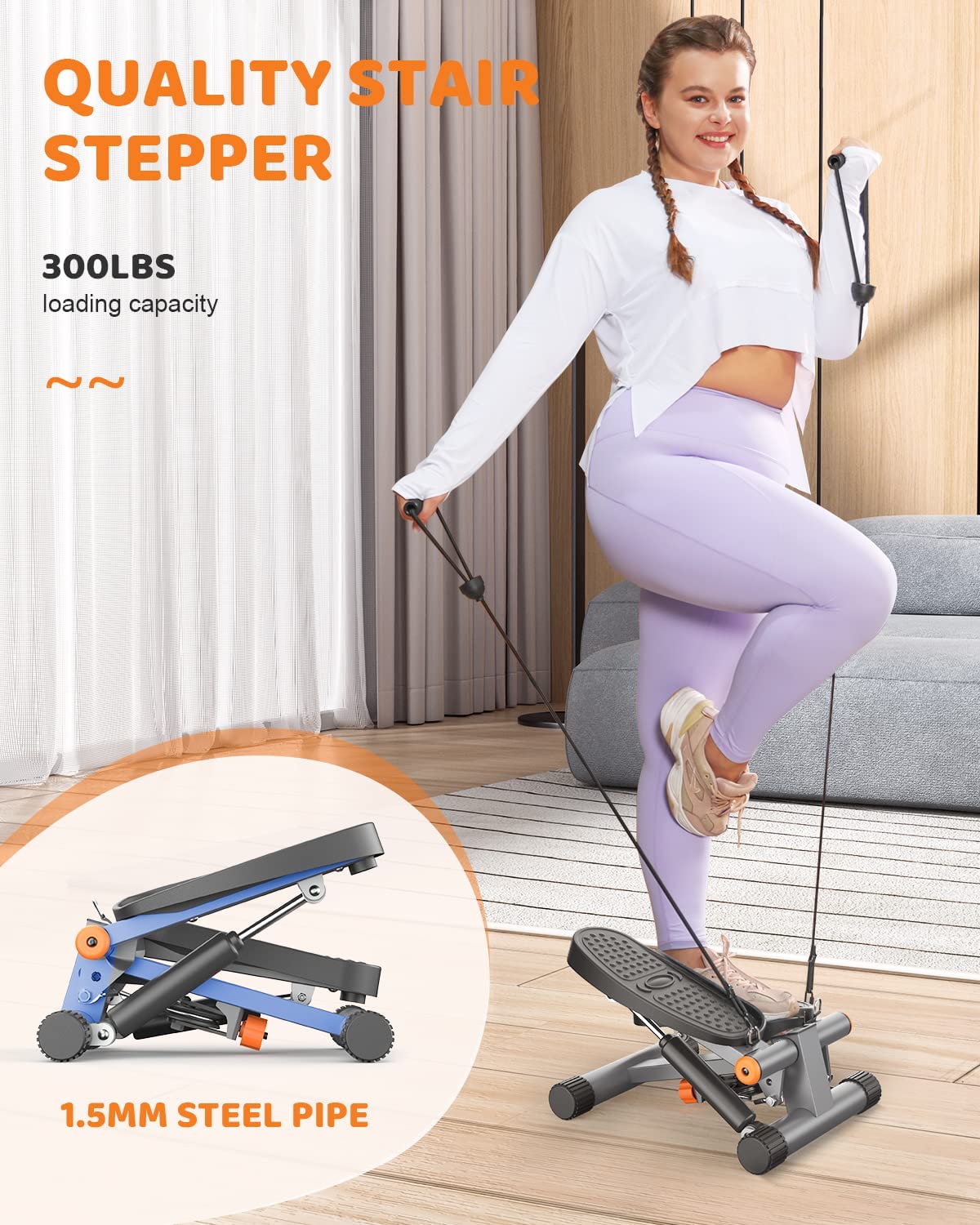 FlexFit Mini Stepper with Resistance Bands