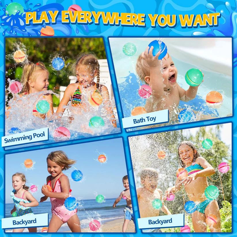 Water Balls (pack of 6 Mix colors)