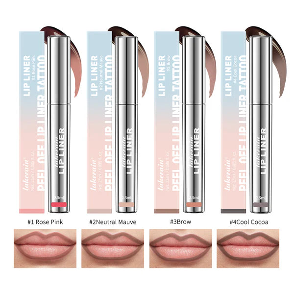 Peel-Off Lip Liner and Lipstick Tattoo