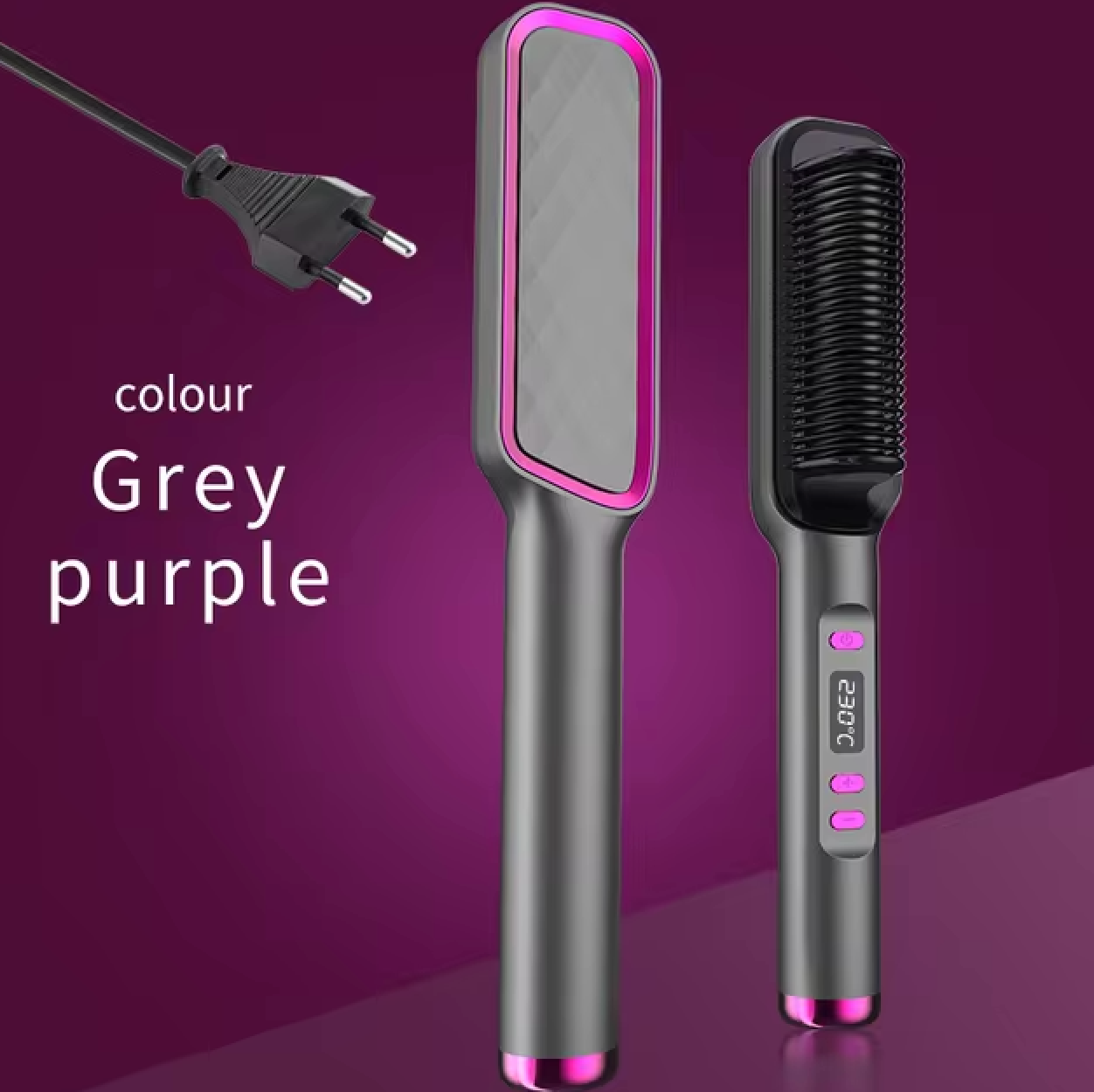 GlowStyle - Hair Straightener & Curler Brush
