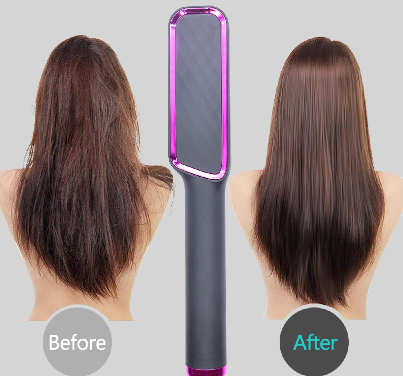 GlowStyle - Hair Straightener & Curler Brush