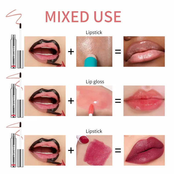 Peel-Off Lip Liner and Lipstick Tattoo