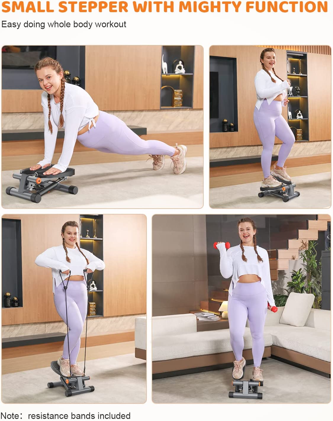 FlexFit Mini Stepper with Resistance Bands