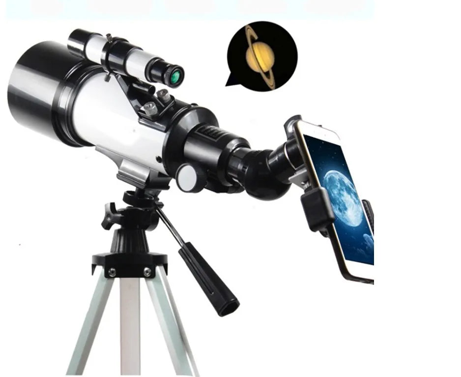 CosmoSeeker - White 70mm Portable Telescope Kit
