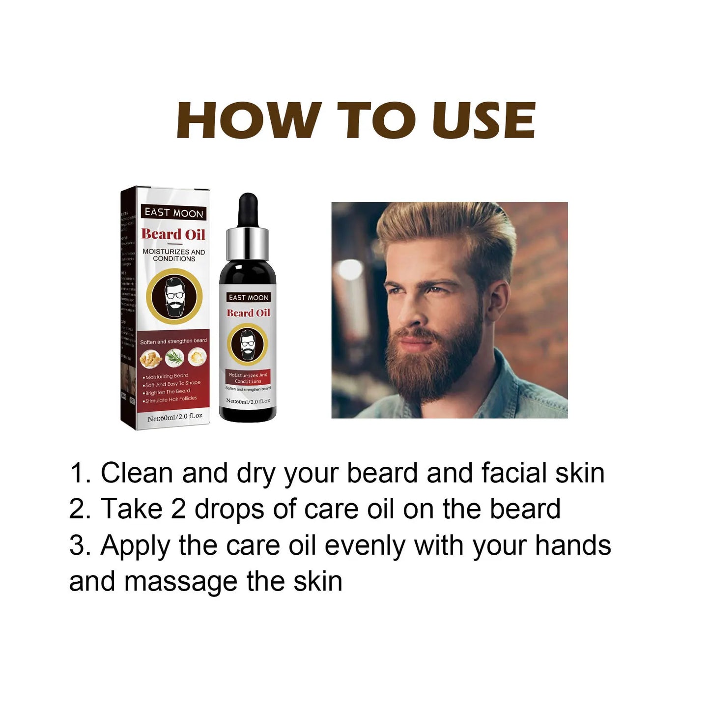 East Moon Beard Growth & Treatment Oil