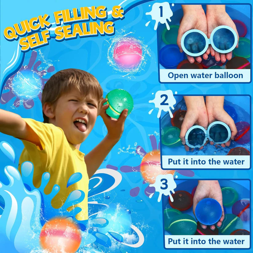 Water Balls (pack of 6 Mix colors)