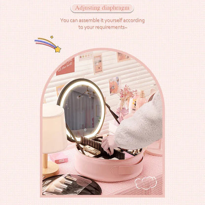 Portable LED Vanity Cosmetic Case