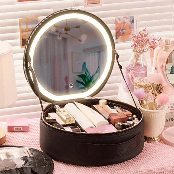 Portable LED Vanity Cosmetic Case