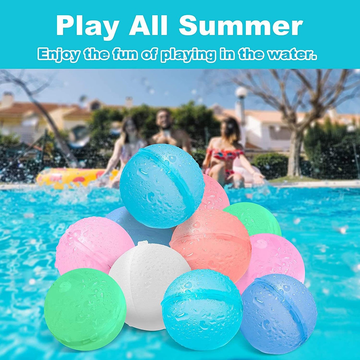 Water Balls (pack of 6 Mix colors)