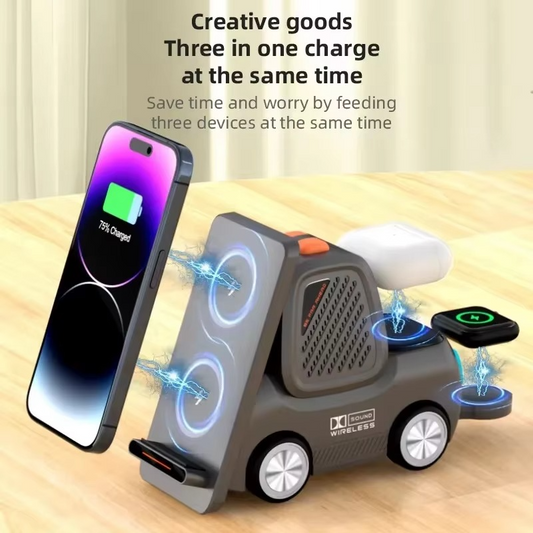 3-in-1  desktop wireless charger