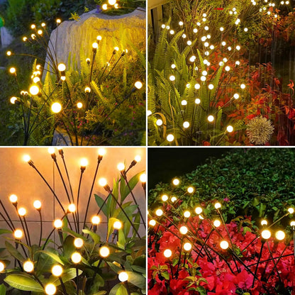 6 Light Bulbs -Solar Firefly Glow Garden Lights