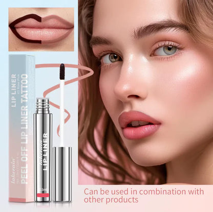 Peel-Off Lip Liner and Lipstick Tattoo