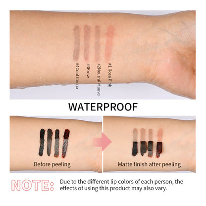Peel-Off Lip Liner and Lipstick Tattoo