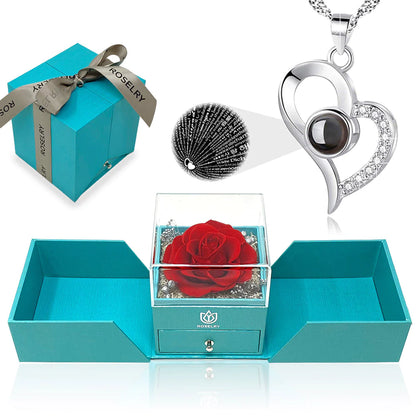 Blue Love box + I love u in 100 languages